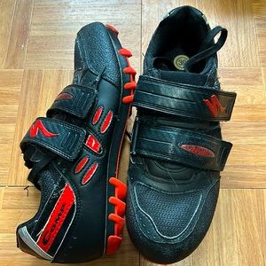Specialized cycling clip bike shoe.